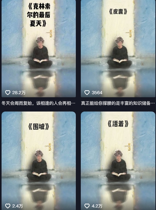 AI制作爆款书单，抖音42粉丝博主书单号制作拆解，单条视频28W赞-大伟资源网