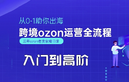 OZON入门到高阶全流程，从0-1助你出海，跨境ozon运营全流程-大伟资源网