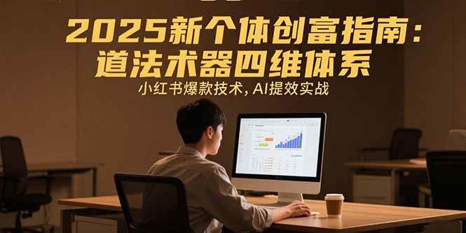 （15477期）2025新个体创富指南：道法术器四维体系，小红书爆款技术，AI提效实战-大伟资源网