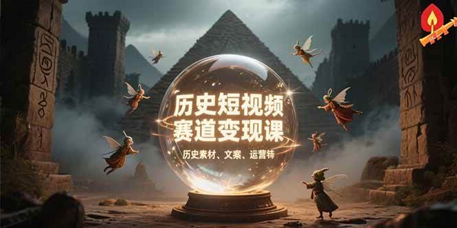 图片[1]-（15386期）历史短视频赛道变现课，百集素材库应用，文案剪辑技巧，账号运营全案-大伟资源网