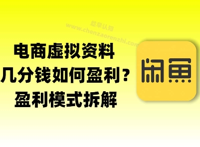 揭秘虚拟电商1分钱资料与卡券是如何获得收益的(详细拆解)-大伟资源网