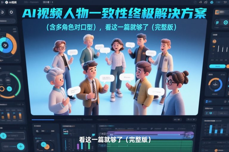 AI视频人物一致性终极解决方案(含多角色对口型)，看这一篇就够了(完整版)-大伟资源网
