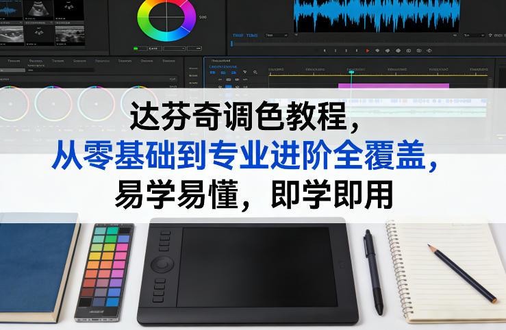达芬奇调色教程，从零基础到专业进阶全覆盖，易学易懂，即学即用-大伟资源网