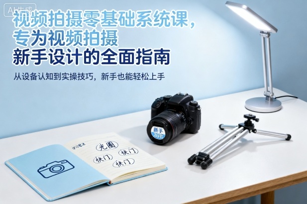 视频拍摄零基础系统课，专为视频拍摄新手设计的全面指南-大伟资源网