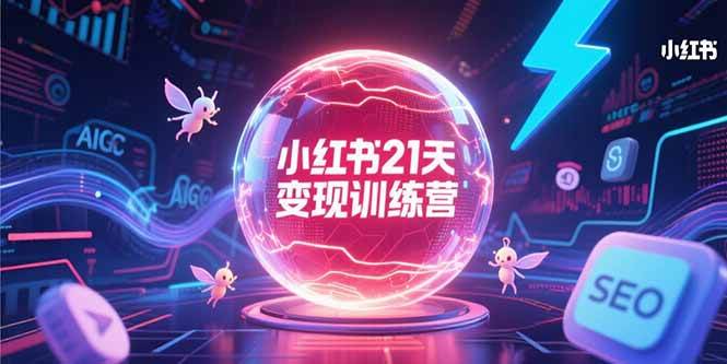 （15328期）小红书21天变现训练营，AIGC工具高效应用，SEO优化核心技巧-大伟资源网