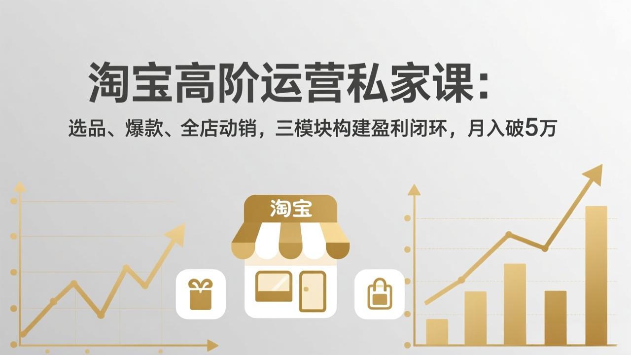 淘宝高阶运营私家课(更新26年4月-大伟资源网