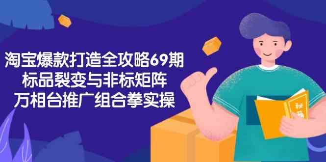淘宝爆款打造全攻略-69期，标品裂变与非标矩阵，万相台推广组合拳实操-大伟资源网