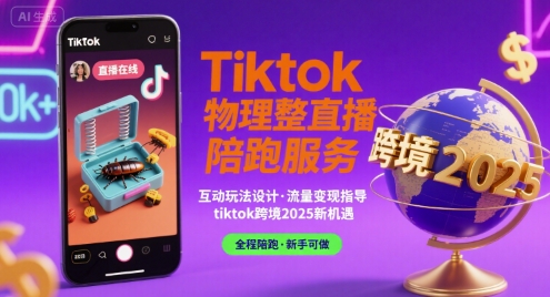 Tiktok物理整蛊直播陪跑服务-tiktok跨境2025-大伟资源网
