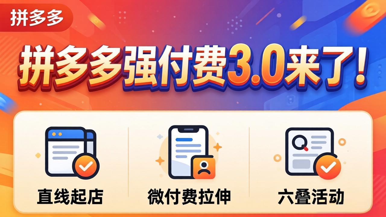 拼多多强付费3.0来了(更新4月-大伟资源网