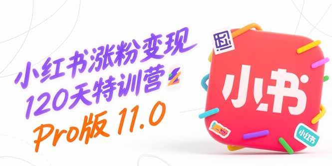 （15432期）小红书涨粉变现120天特训营Pro版11.0：从0到1掌握平台运营,内容制作和变现-大伟资源网