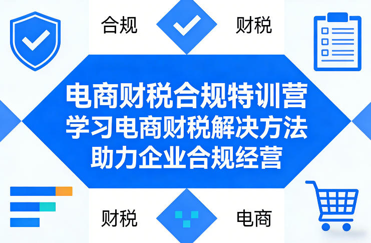 电商财税合规特训营，学习电商财税解决方法，助力企业合规经营-大伟资源网