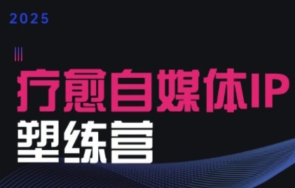 2025治愈自媒体IP训练营，专为疗愈领域从业者打造-大伟资源网