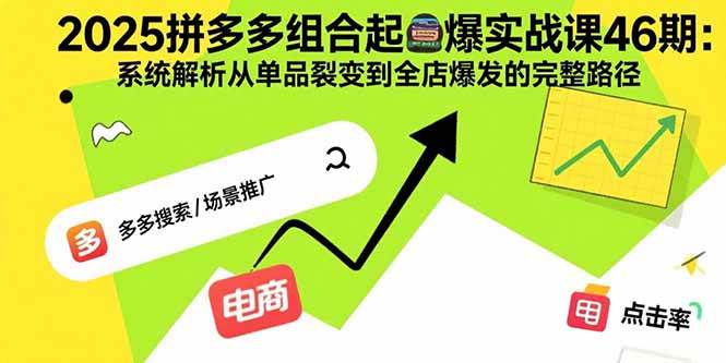 （15816期）2025拼多多组合起爆实战课46期：系统解析从单品裂变到全店爆发的完整路径-大伟资源网