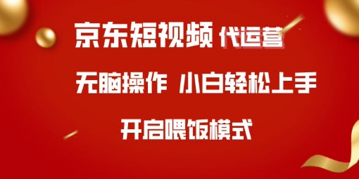 京东短视频代运营，全程喂饭，小白轻松上手【揭秘】-大伟资源网