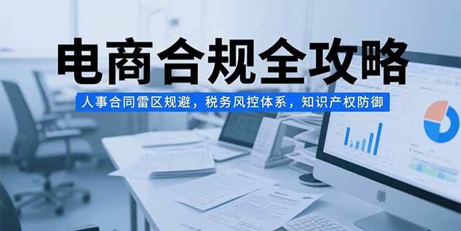 （15377期）电商合规全攻略，人事合同雷区规避，税务风控体系，知识产权防御-大伟资源网