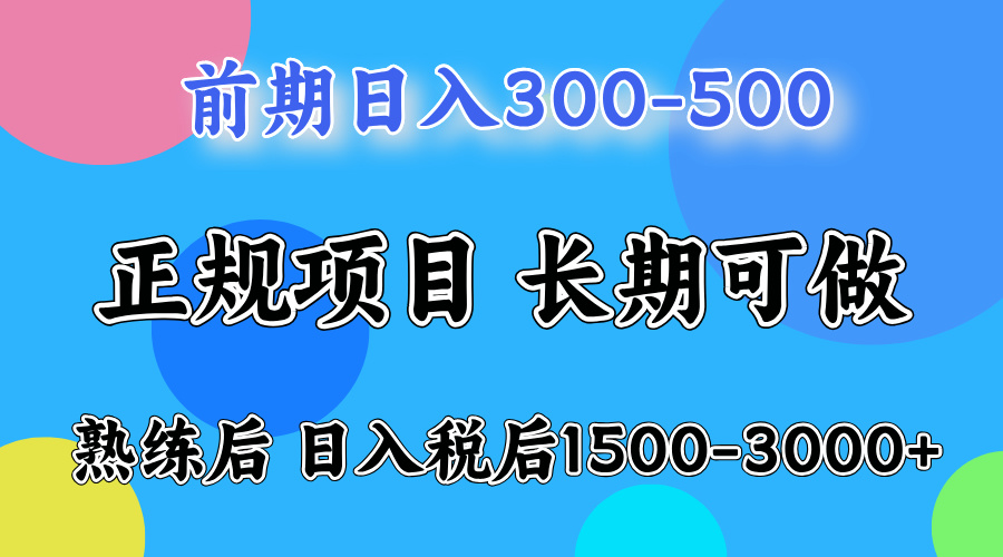 日收益500-1000+ 一台电脑在家就能做-大伟资源网