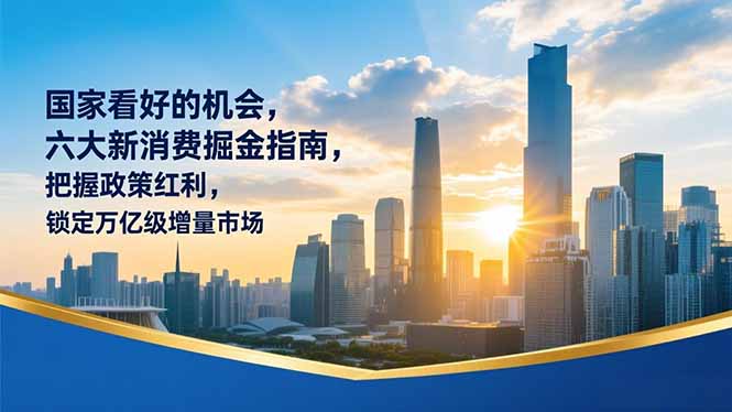 某付费文章：国家看好的机会，六大新消费掘金指南，把握政策红利，锁定万亿级增量市场-大伟资源网