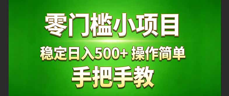 真实实操两年多的小项目，正规长期做，适合想赚点额外收入的朋友，手把手教！ (-大伟资源网
