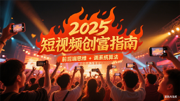2025短视频创富指南，前后端思维 + 系统算法，教你月入过万变现路径-大伟资源网