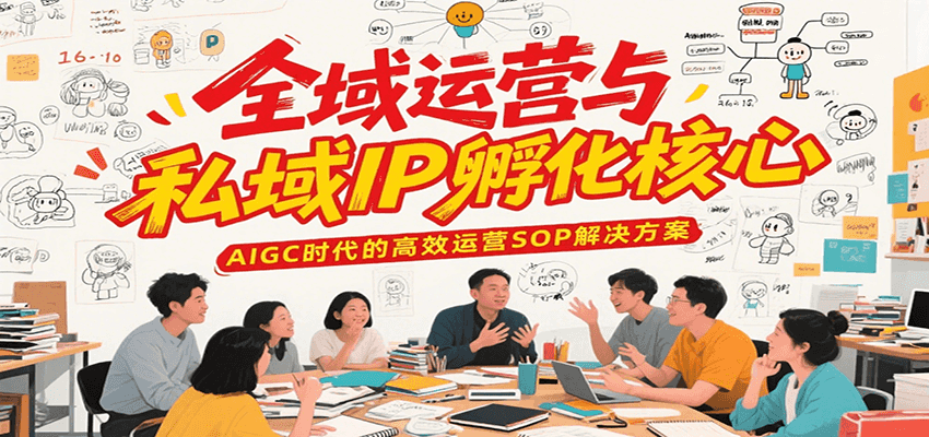 全域运营与私域IP孵化核心，AIGC时代的高效运营SOP解决方案-大伟资源网