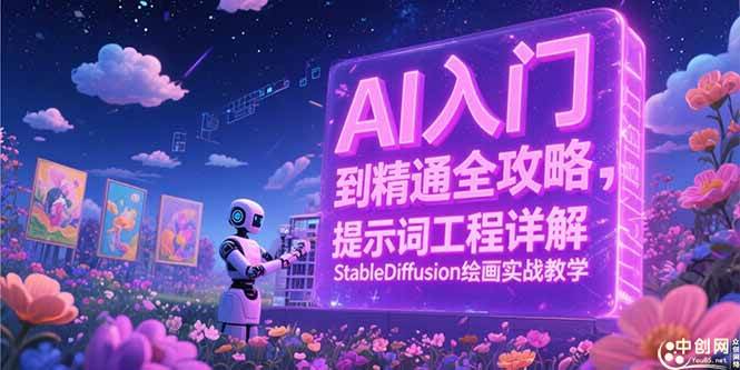 （15181期）AI入门到精通全攻略，提示词工程详解，StableDiffusion绘画实战教学-大伟资源网