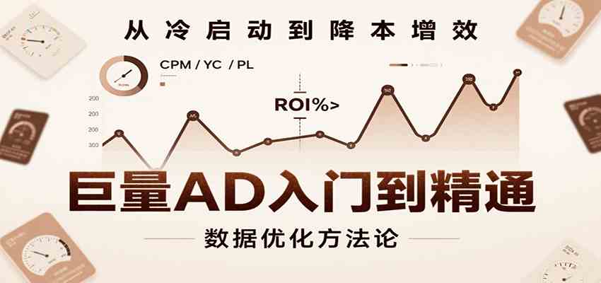 巨量AD入门到精通，含工具、设置、定向、优化等广告投放全流程-大伟资源网