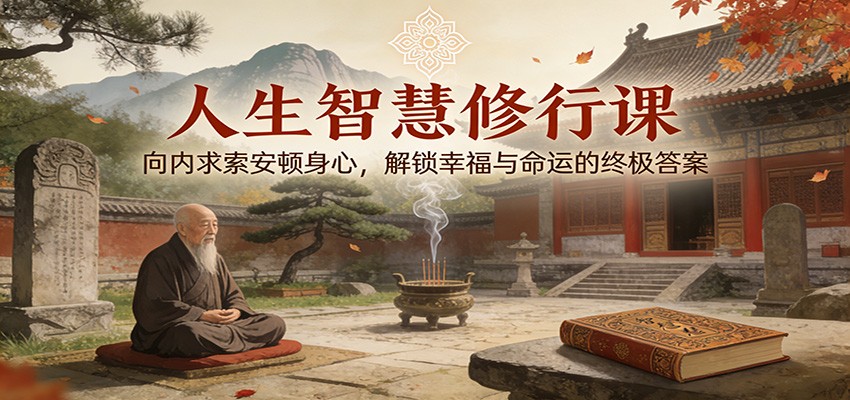 人生智慧修行课：向内求索安顿身心，解锁幸福与命运的终极答案-大伟资源网