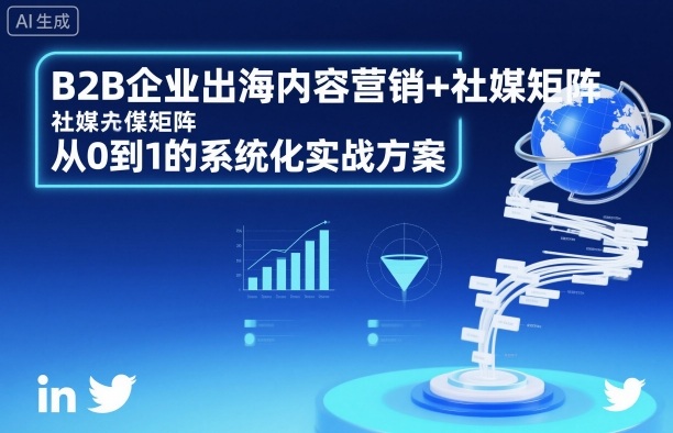 B2B企业出海内容营销+社媒矩阵，从0到1的系统化实战方案-大伟资源网