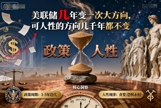 付费文章：美联储几年变一次大方向，可人性的方向几千年都不变-大伟资源网
