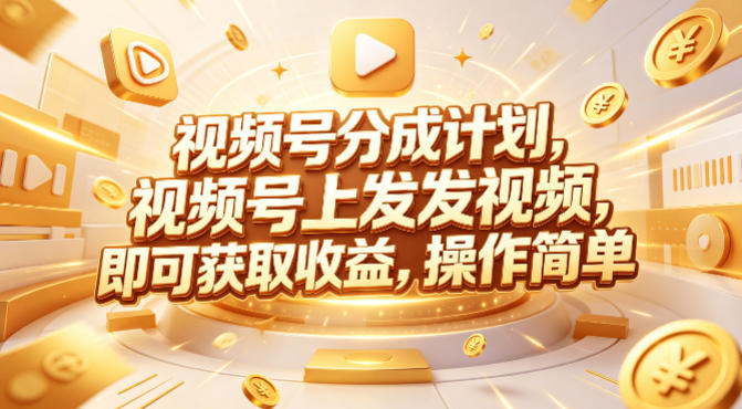 视频号分成计划，599元众筹的Red团队课程，视频号上发发视频，即可获取收益，操作简单-大伟资源网