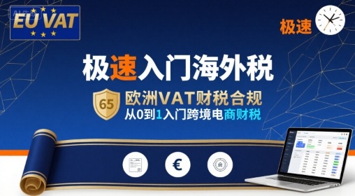 极速入门海外税，欧洲VAT财税合规，从0到1入门跨境电商财税-大伟资源网